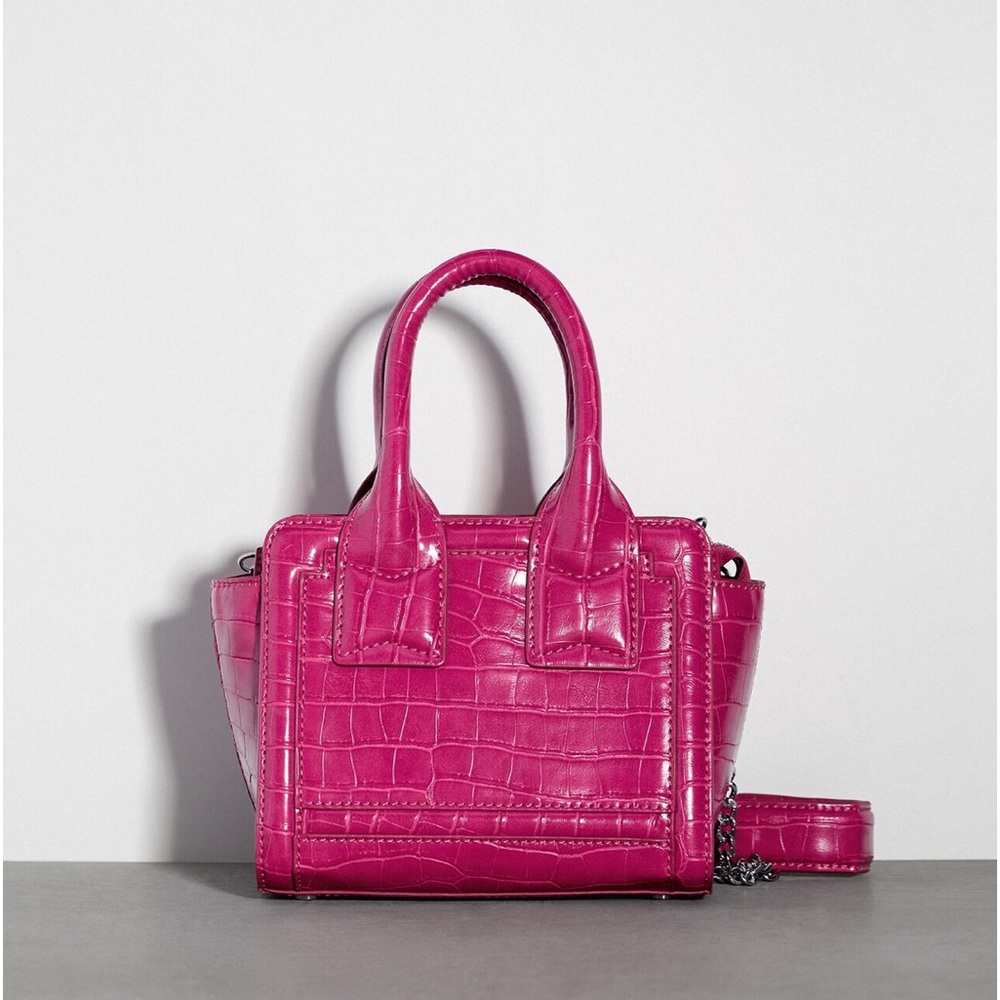 Zara Barbie pink top handle purse